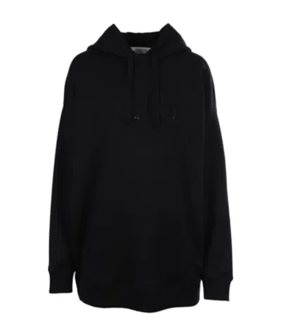 Valentino Vltn Print Hoodie In Black