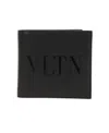 Valentino Vltn-print Wallet In Black