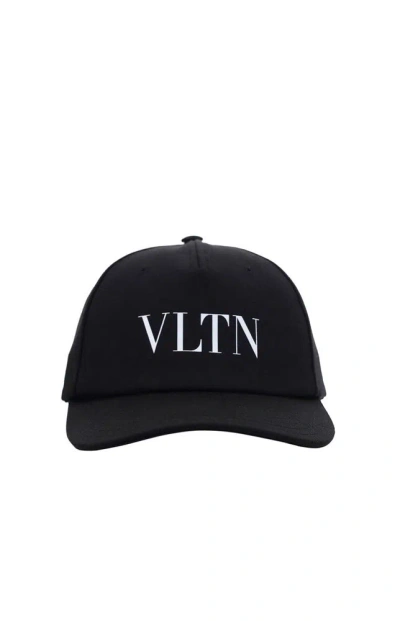 Valentino Garavani Valentino Vltn Printed Baseball Cap In Black