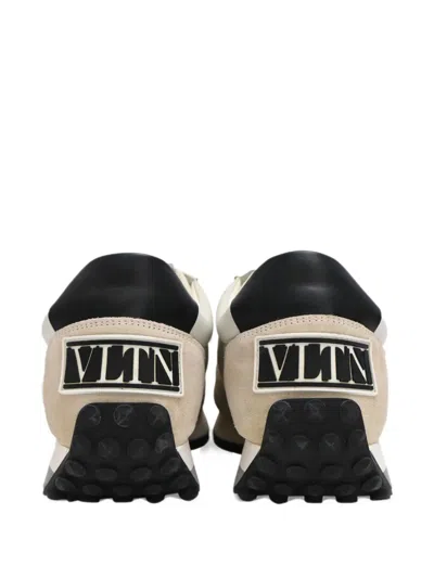 Pre-owned Valentino Garavani Vltn Roller Sneakers In Neutrals