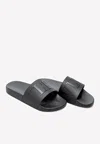 Valentino Garavani Man Sandals Black Size 7 Textile Fibers In Black