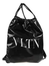 Valentino Vltn Soft Backpack In Black