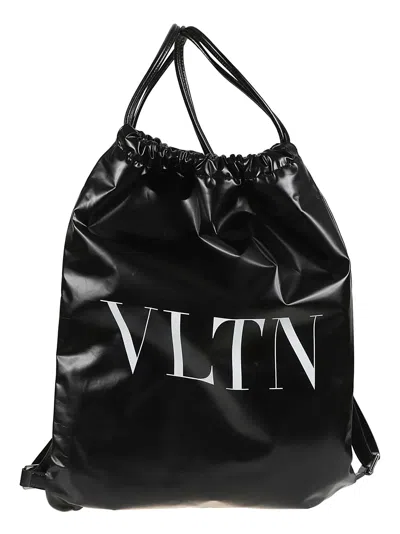 Valentino Garavani Vltn Soft Backpack In Black