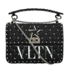 Valentino Vltn Spike Tote Bag In Black