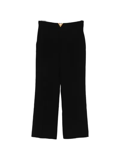 Valentino Vltn Straight-leg Trousers In Black