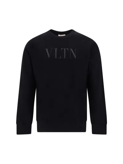 Valentino Vltn Sweatshirt In Black