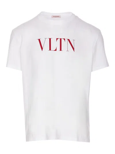 Valentino Vltn Cotton T-shirt In White