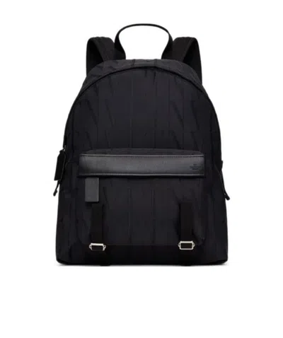 Valentino Garavani Vltn Times Logo-jacquard Backpack In Black