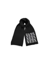 Valentino Vltn Virgin Wool Scarf In Black