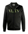Valentino Vltn Zippered Pilot Casual Jacket In Black
