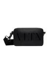 Valentino Vltn Zipper Crossbody Bag In Black