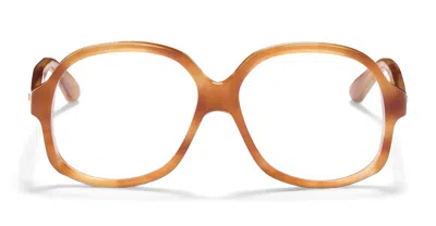 Valentino Garavani Vlx-177d - Light Havana / V-light Gold Rx Glasses In Havana/gold