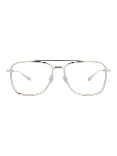 Valentino Garavani Valentino Vlx Eyeglasses In 00287 - Silver-silver-transparent