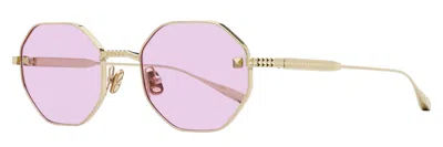 Valentino Vlx-122 Titanium V-stud Sunglasses In Pink