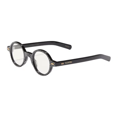 Valentino Garavani Vlx-185b Black With White Stones 43mm
