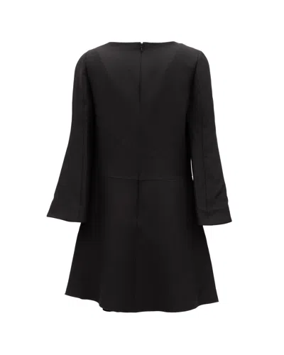Valentino Garavani Flared Sleeves Mini Dress In Black