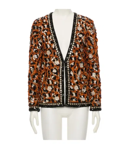 Valentino V-neck Long-sleeved Casual Jacket In Multi
