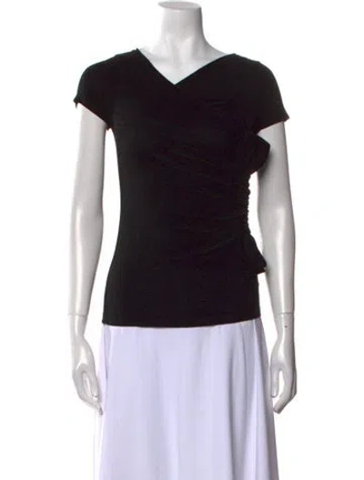 Pre-owned Valentino V-neck Sweater In Black