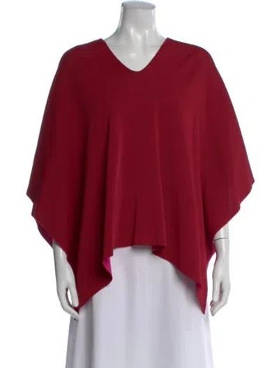 Pre-owned Valentino V-neck Sweater In Red