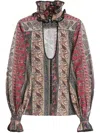 Valentino Paisley Print Shirt In Red