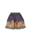 Valentino Skirt In Lino Paisley Medaglioni Voyage Imaginaire