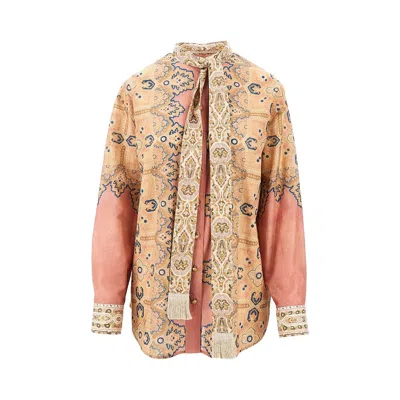 Valentino 'voyage Imaginaire' Muslin Shirt