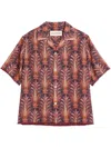 Valentino Garavani Bowling Voyage Imaginaire Shirt In Red