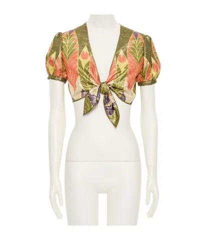 Valentino Voyage Imaginaire Print Top In White