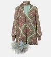 Valentino Voyage Imaginaire Silk Georgette Blouse In Multicoloured