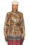 Valentino Patterned Lurex Blouse