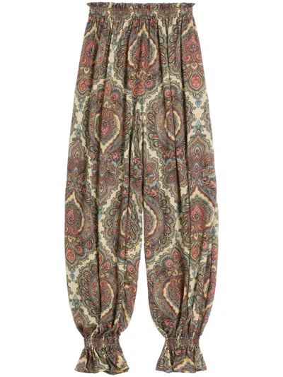 Valentino Voyage Imaginaire Casual Pants In Brown