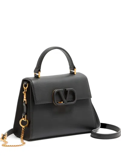 Valentino Garavani Vsling Small Handbag In Grainy Calfskin Woman Black Uni