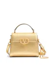 Valentino Vsling Mini Metallic Leather Top-handle Bag In Gold