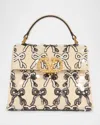 Valentino Vsling Mini Bow Sequined Top-handle Bag