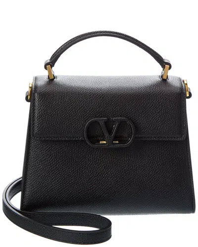 Valentino Garavani Valentino Vsling Mini Leather Satchel In White