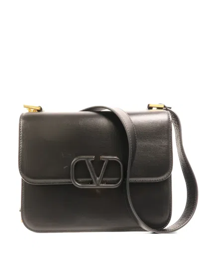 Pre-owned Valentino Garavani Vsling Shoulder Bag In Black