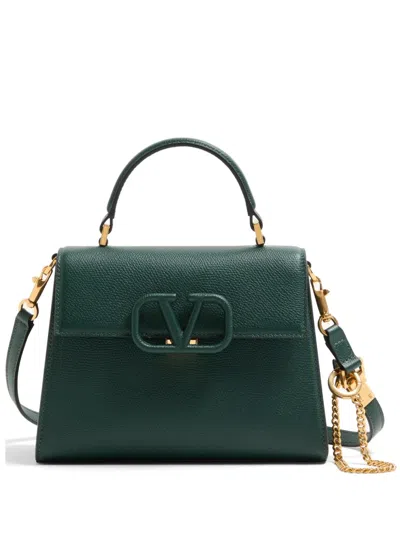 Valentino Garavani Small Vsling Grainy Calfskin Handbag Woman English Green Uni
