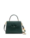 Valentino Garavani Vsling Small Vlogo Convertible Top Handle Bag In Green
