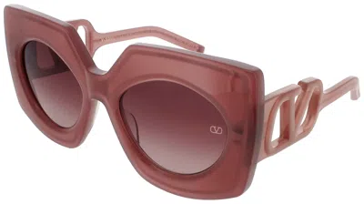 Valentino V-soul Mini Vls-127b Sunglasses 53-20-145 In Brown