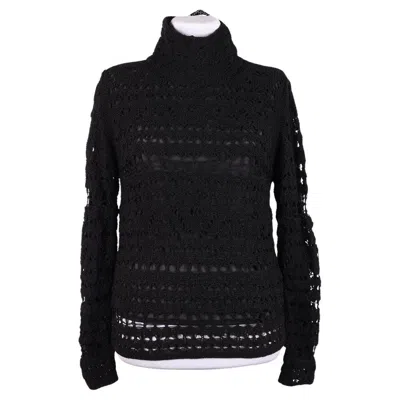Pre-owned Valentino Vtg  Les Tricots Sweater In Black