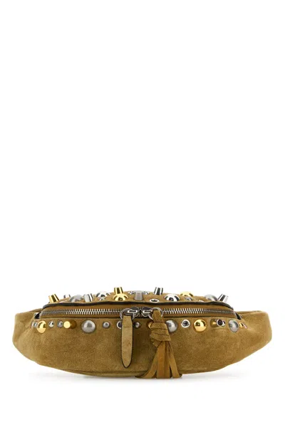 Valentino Garavani Beige Suede Nellcôte Belt Bag