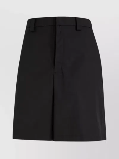 Valentino Waistband Elastic Loop Pocket Shorts In Black