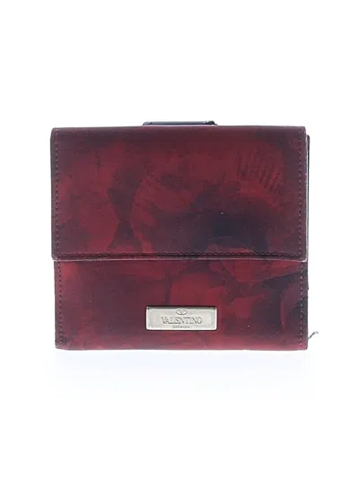 Pre-owned Valentino Garavani Wallet In Burgundy