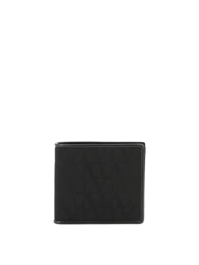 Valentino Garavani Wallet In Toile Iconographe Technical Fabric Wallets & Card Holders In Black