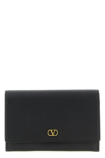 Valentino Garavani Wallet On Chain  Vlogo In Black
