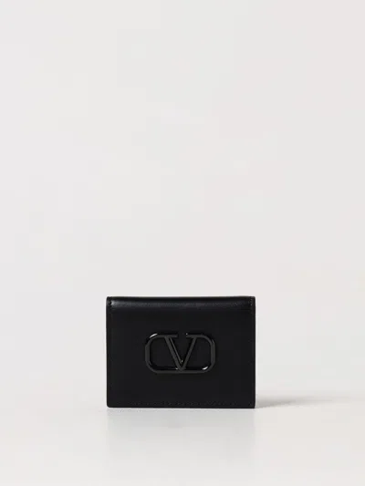 Valentino Garavani Wallet  Men Color Black In 黑色