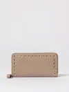 Valentino Garavani Wallet  Woman Color Beige In Brown
