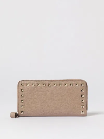 Valentino Garavani Wallet  Woman Color Beige In Brown