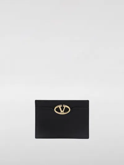Valentino Garavani Vlogo The Bold Black Card Holder