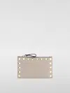 Valentino Garavani Wallet  Woman Color Grey In 粉末色